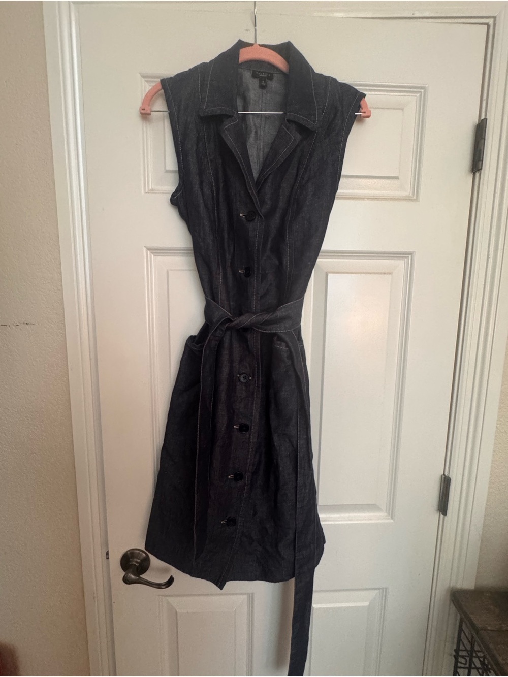 Talbots Indigo Denim Midi Dress - Dark Blue